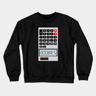 Boobies Calculator Joke Crewneck Sweatshirt